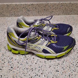 Asics Women's Gel-Cumulus 14 Running Shoes Purple/ Lime/ White Sz 8.5 T296N